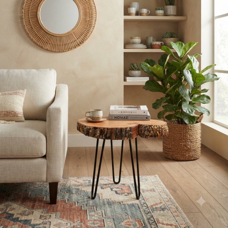 African Side Table