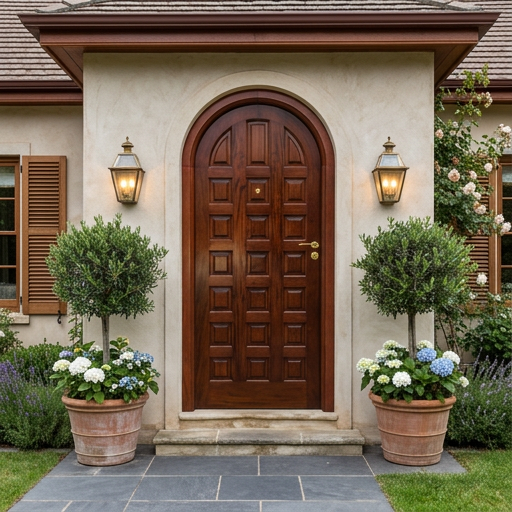 Artful Square Wood Door