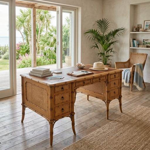 Bamboo Computer Desk Table