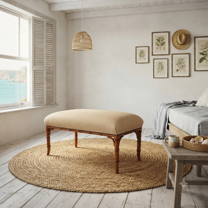 Bamboo Ottoman