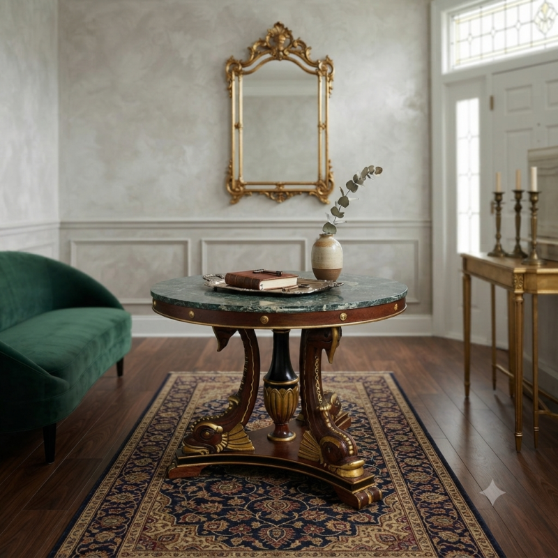Baroque Dolphin Table