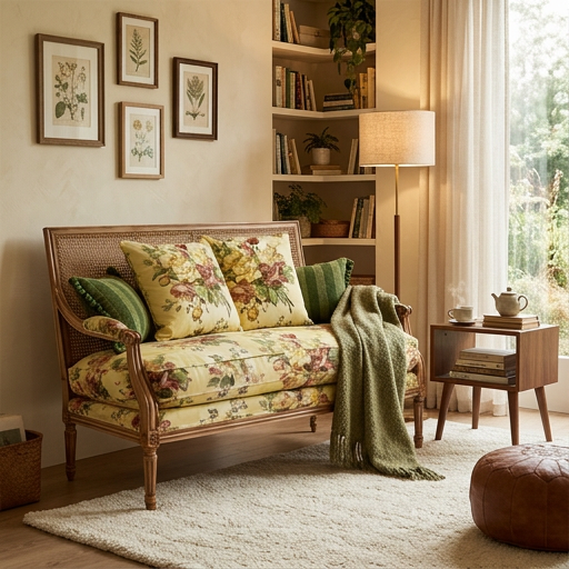 Louis XVI 2 Division Settee