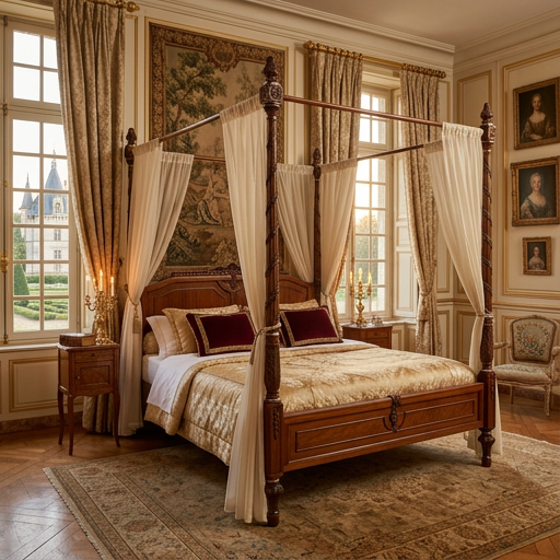Louis XVI Elaborate Four Poster