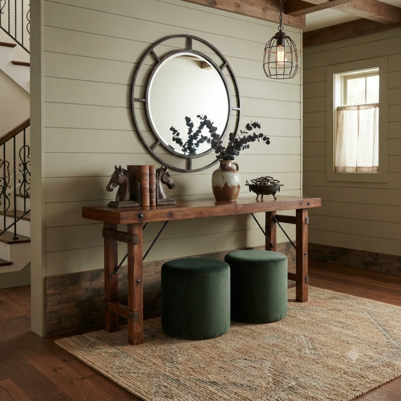 Rustic Foyer Table