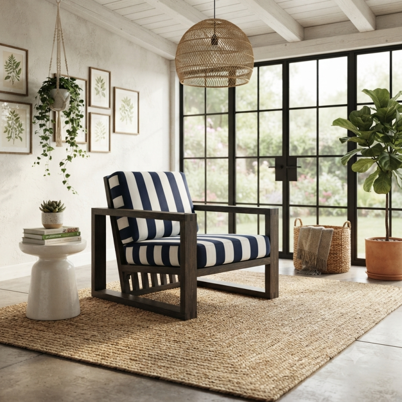 Wood Patio Armchair