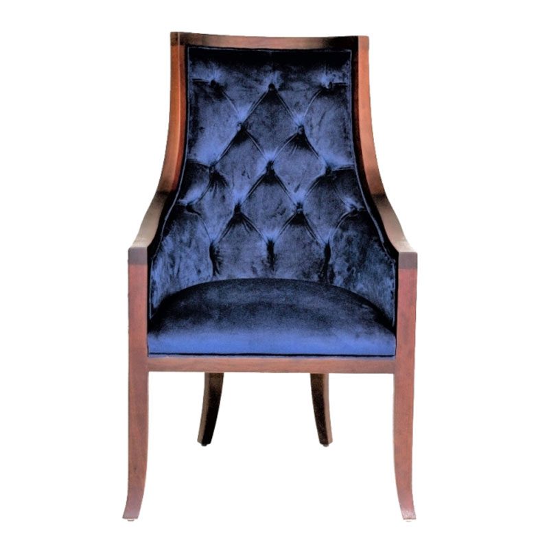 Modern Blue Bennet Chair | Classic Revivals
