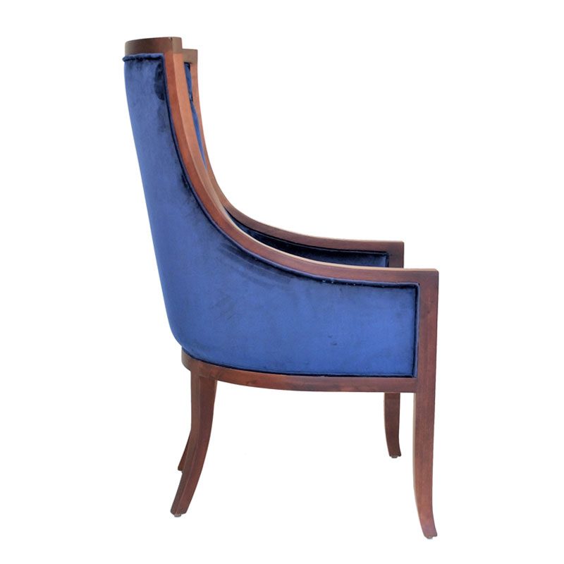 Modern Blue Bennet Chair | Classic Revivals