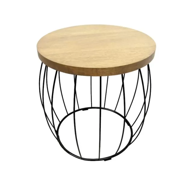 Dark Metal Side Table